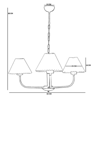 Suspension - 40 W - Doré