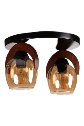 Plafonnier - 40 W - Naturel et noir