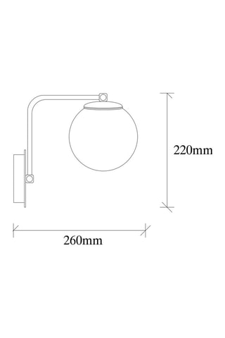 Applique murale Daisy  - Doré - 100 W