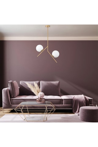 Suspension - Doré - 2 x 40 W