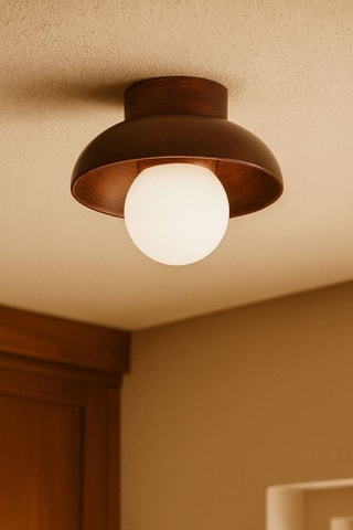 Plafonnier en bois - Naturel - 10 W