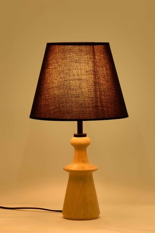 Lampe à poser n bois - Noir