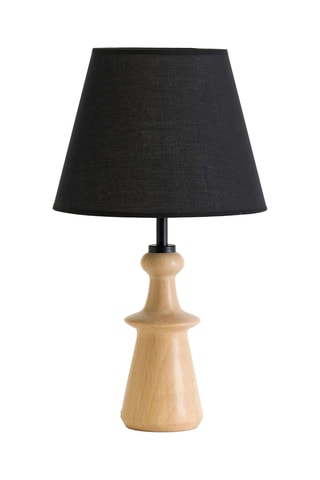 Lampe à poser n bois - Noir