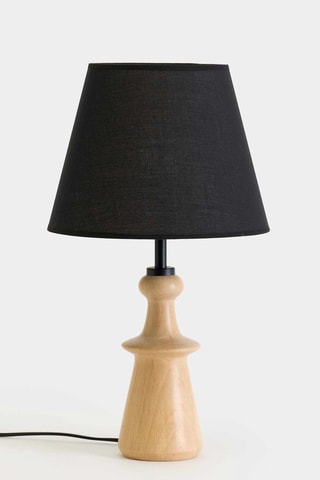 Lampe à poser n bois - Noir