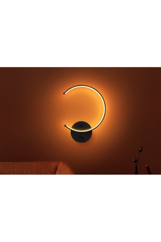 Applique murale LED Moon - Noir - 12 W