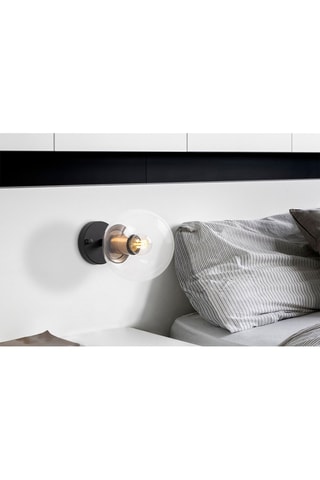 Applique murale Atmaca - Noir et cuivré - 15 W