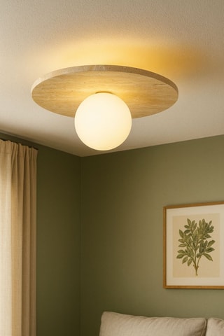 Plafonnier en travertin - Beige