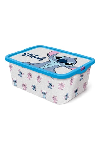 Contenitore Stitch e Angel Lilo & Stitch Disney - 39 x 29 x 15 cm - Grigio