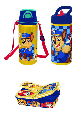 Lunchbox e borracce Paw Patrol - 3 pezzi
