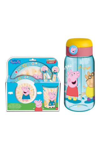 Servizio e borraccia termica Peppa Pig - 6 pezzi