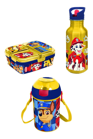 Lunchbox e borracce Paw Patrol - 3 pezzi