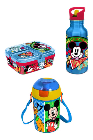 Lunchbox e borracce Topolino Disney - 3 pezzi