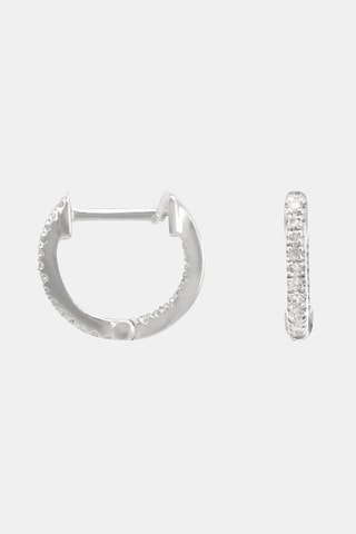 Argolas Perfect créoles - Ouro branco e diamantes
