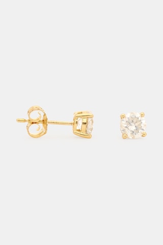Brincos Single - Ouro amarelo e diamantes