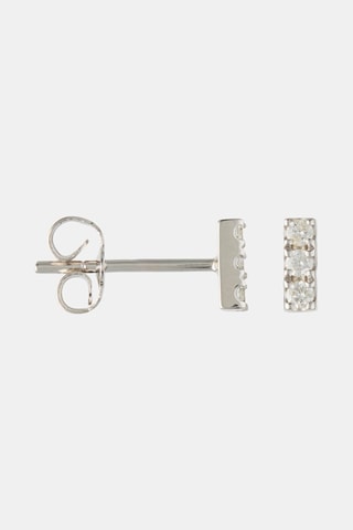 Brincos Paula - Ouro branco e diamantes