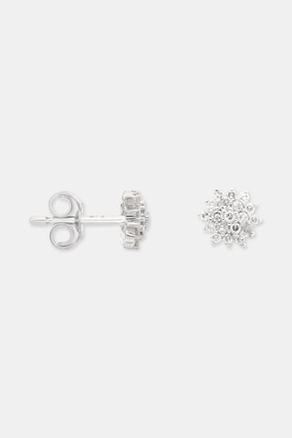 Brincos Beauté Majestueuse - Ouro branco e diamantes