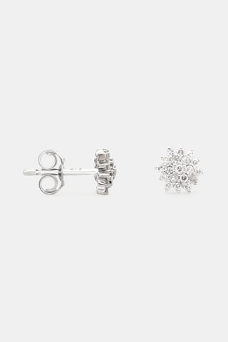 Brincos Beauté Majestueuse - Ouro branco e diamantes