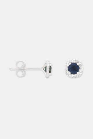 Brincos Somptueux Ouro branco, diamantes e safiras