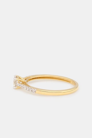 Anel solitário Merveille - Ouro amarelo e diamante