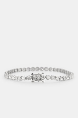 Pulseira Rivière - Ouro branco e diamantes