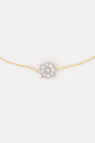 Pulseira fina Simply Diamonds - Ouro amarelo e diamantes