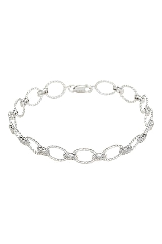 Pulseira Encadenada - Ouro branco e diamantes