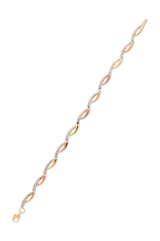 Pulseira Donatella - Ouro branco, ouro amarelo e ouro rosa