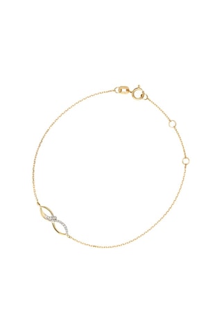Pulseira Infini de Diamants - Ouro amarelo e diamantes