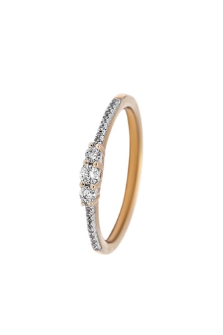 Anel Triades - Ouro amarelo e diamantes
