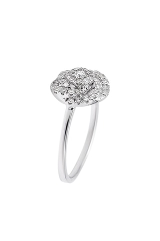Anel Rose de Diamants - Ouro branco e diamantes