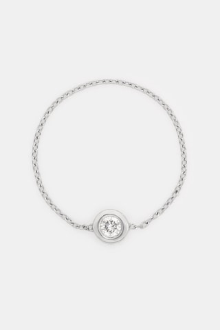 Anel Mon Unique - Ouro branco e diamante