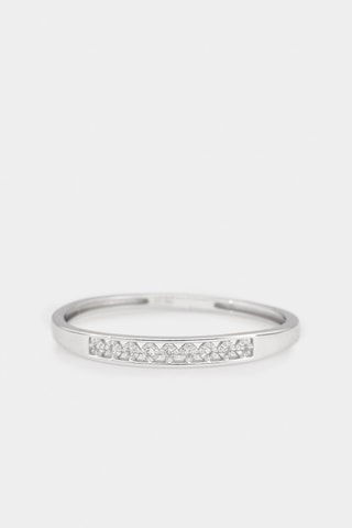 Anel Romantic love - Ouro branco e diamantes 