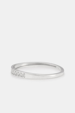 Anel Romantic love - Ouro branco e diamantes 