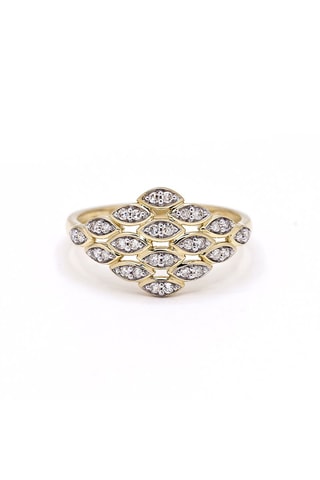 Anel - Ouro branco e diamantes