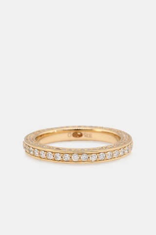 Anel Alliance Tris - Ouro amarelo e diamantes