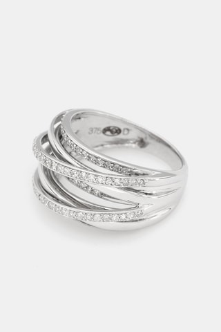 Anel Entrelacs Voltaire - Ouro branco e diamantes 