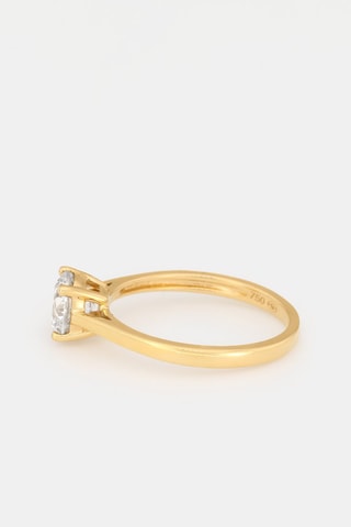 Anel solitário Impérial - Ouro amarelo e diamante
