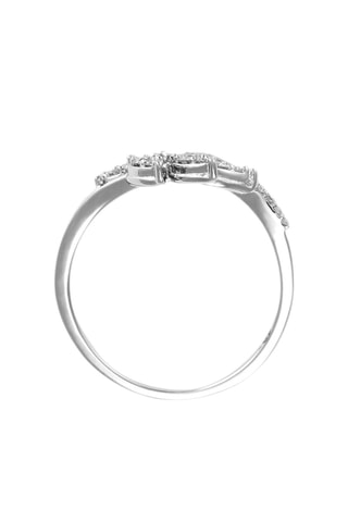 Anel Izïa - Ouro branco e diamantes