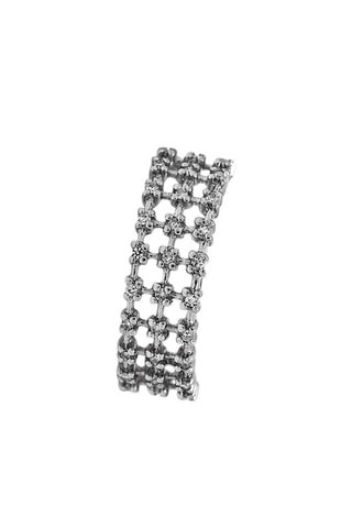Anel Diamond Triplets - Ouro branco e diamantes
