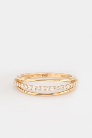 Anel Solara - Ouro amarelo e diamantes