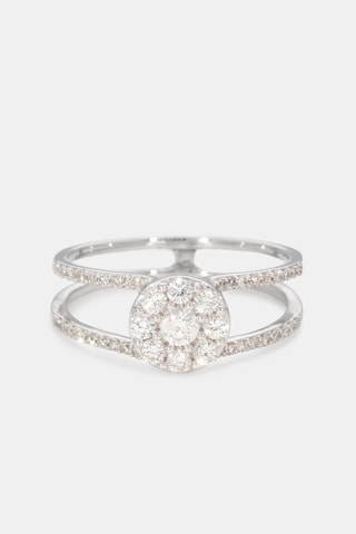 Anel Duo magique - Ouro branco e diamantes