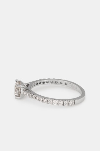Anel solitário Solitaire Royal 1 Quilate - Ouro branco e diamantes