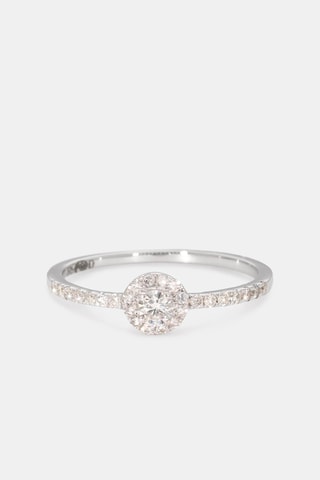Anel Love Me - Ouro branco e diamantes