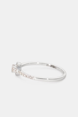 Anel Love Me - Ouro branco e diamantes