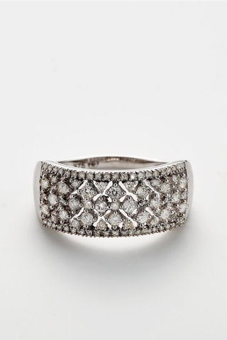  Anel Aiyanar Ouro branco e diamantes 