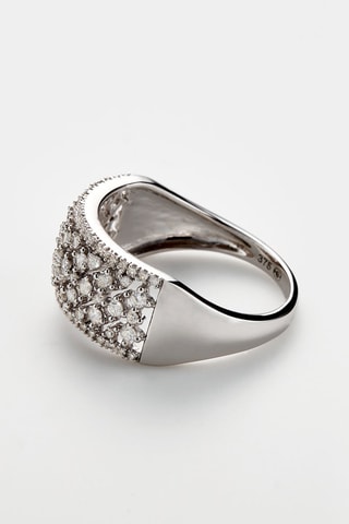  Anel Aiyanar Ouro branco e diamantes 
