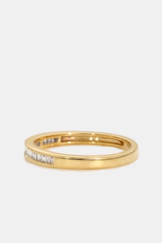 Anel Alliance Road - Ouro branco e diamantes