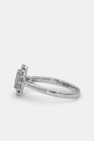 Anel Dandelion Ouro branco e diamantes