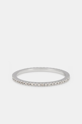 Anel Belle Alliance Tour Complet - Ouro branco e diamantes