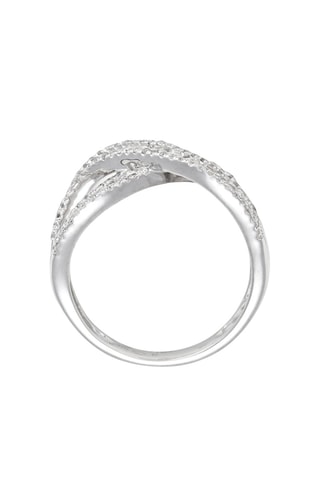 Anel A l'infini Ouro branco e diamantes